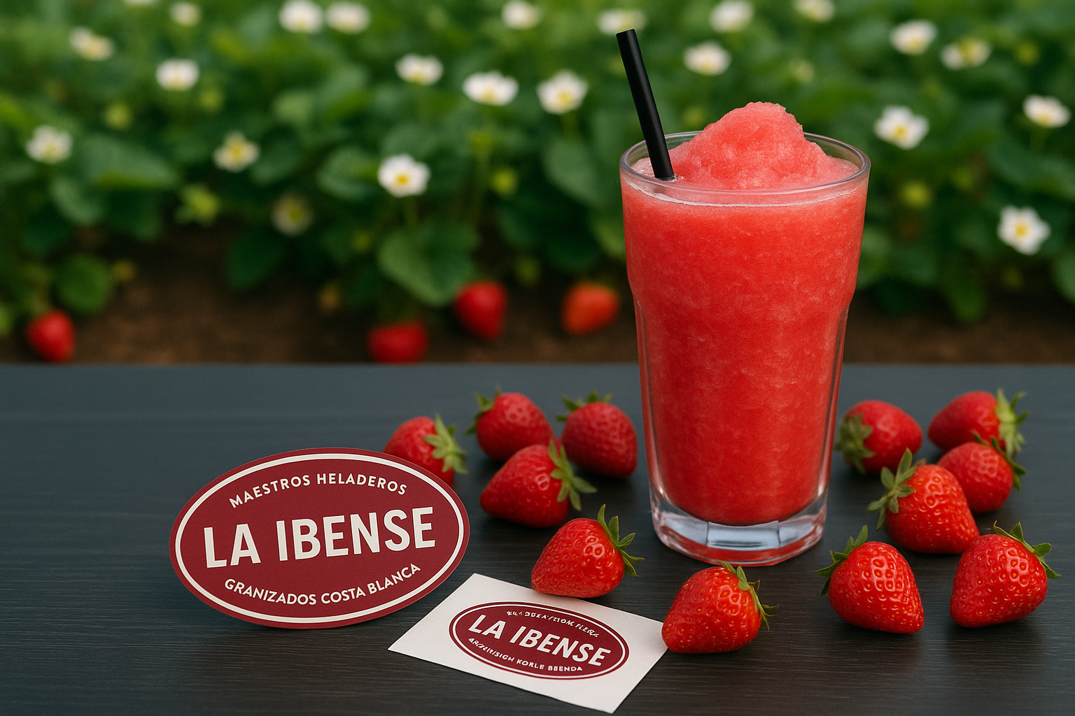 Granizado de fresa La Ibense